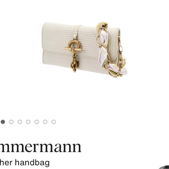 AUTHENTIC Zimmermann Floral Scarf with Gold Chain Accent - Picture 12 of 12